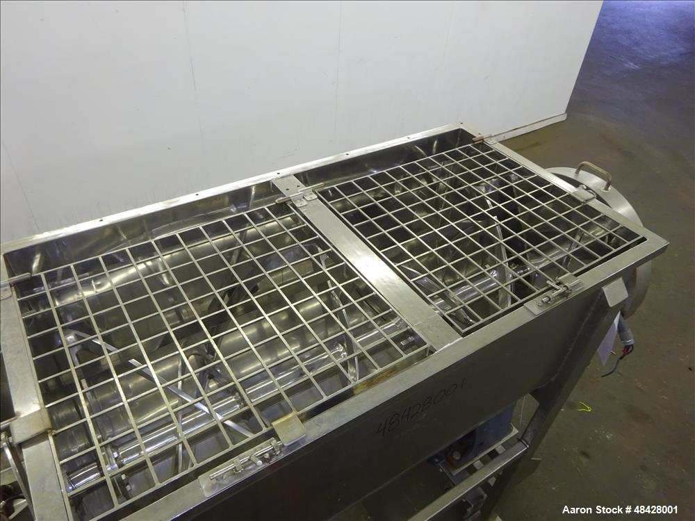 Used Paul O. Abbe Double Spiral Ribbon Blender, Approximately 37.5 Cubic Foot,