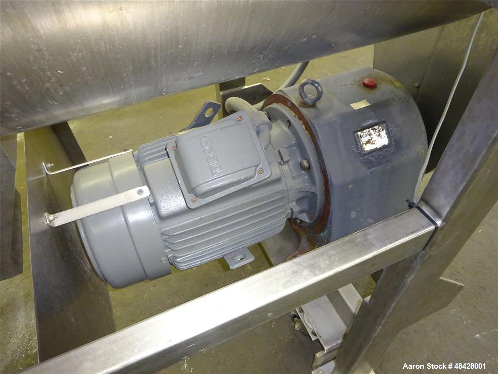 Used Paul O. Abbe Double Spiral Ribbon Blender, Approximately 37.5 Cubic Foot,