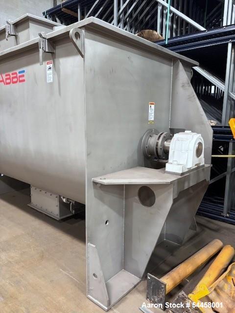 Used Paul O. Abbe RB-165 Ribbon Blender | 165 Cu Ft Stainless Steel Food Grade Mixer