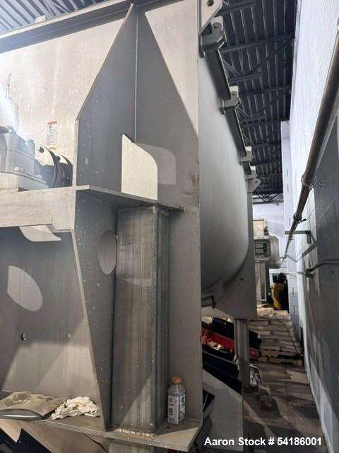 Used Paul O. Abbe Ribbon Blender – Model RB-315, 315 Cu. Ft. 304 Stainless Steel, 75 HP SEW Euro Drive