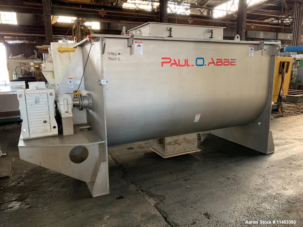 Used 165 Cubic Foot Paul O. Abbe Ribbon Blender