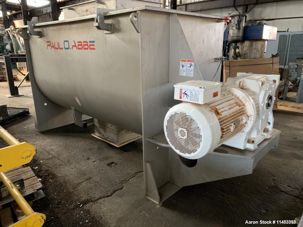 Used 165 Cubic Foot Paul O. Abbe Ribbon Blender