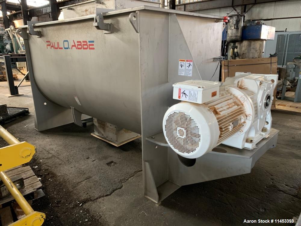 Used- 165 Cubic Foot Paul O. Abbe Ribbon Blender