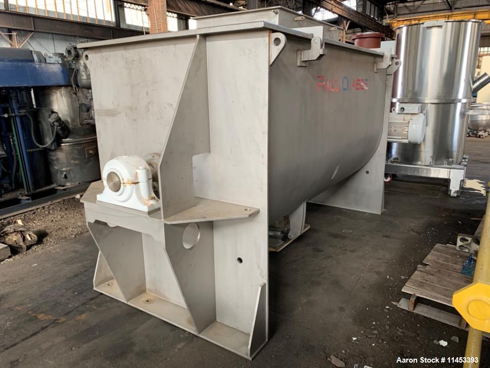 Used- 165 Cubic Foot Paul O. Abbe Ribbon Blender