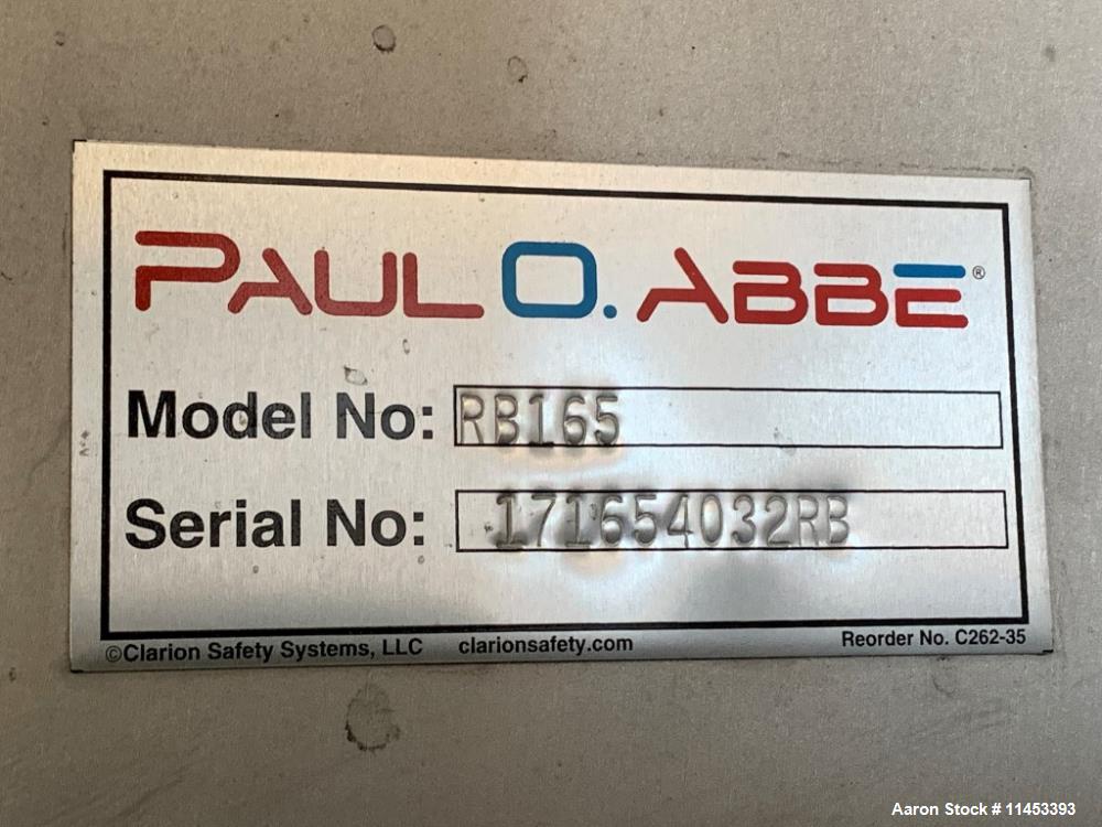 Used- 165 Cubic Foot Paul O. Abbe Ribbon Blender