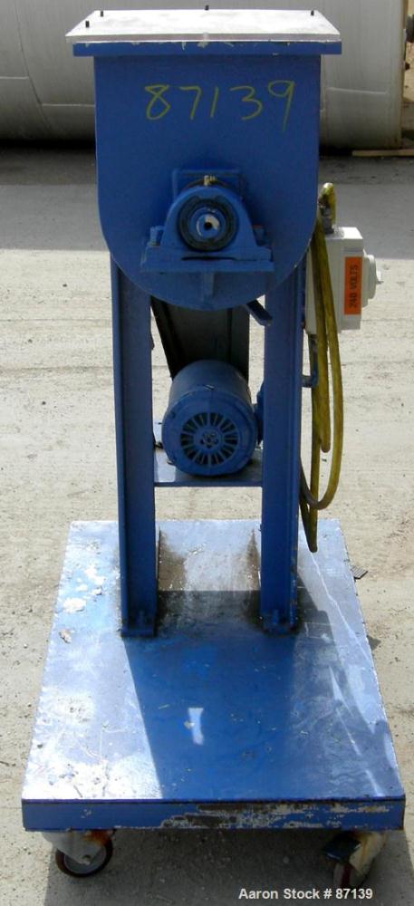 USED: Paul O Abbe double spiral ribbon blender, 1.18 cubic feet working capacity, 304 stainless steel. Non-jacketed trough 12" wide x 16" long x approximately 15" deep. 1-1/2" diameter shaft, inner r...