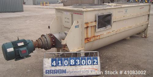 Used Stainless Steel Phlauer/A & J Mixing Heavy Duty Double Spiral Ribbon Blender, Model AJDR4010, 100 cubic feet working capacity