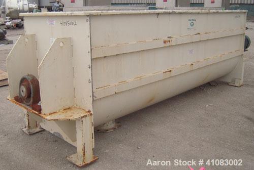 Used Stainless Steel Phlauer/A & J Mixing Heavy Duty Double Spiral Ribbon Blender, Model AJDR4010, 100 cubic feet working capacity