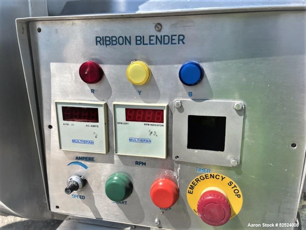 Used Prism Pharma Machinery 36 Cu. Ft. Stainless Steel Double Ribbon Blender