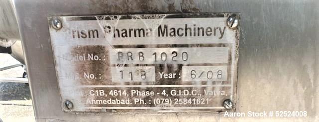 Used-Prism Pharma Machinery 36 Cu. Ft. Stainless Steel Double Ribbon Blender