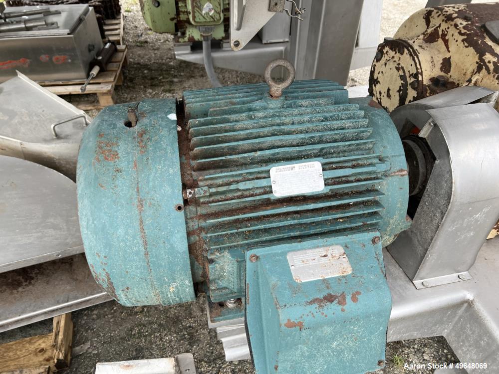 Used 316 Stainless Steel Double Spiral Ribbon Blender. Approximate 270 Cubic Foot working capacity. Non-Jacketed trough approximately 144" L x 60" W x 66" Deep. Open top, no cover. Approximate 10" di...