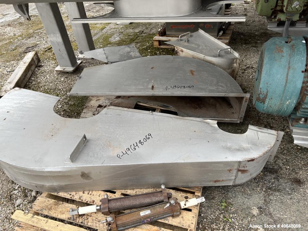 Used 316 Stainless Steel Double Spiral Ribbon Blender. Approximate 270 Cubic Foot working capacity. Non-Jacketed trough approximately 144" L x 60" W x 66" Deep. Open top, no cover. Approximate 10" di...