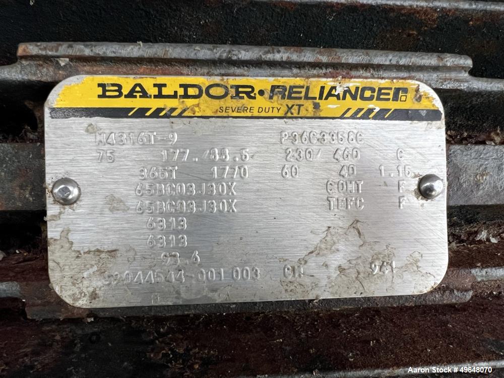Used 316 Stainless Steel Double Spiral Ribbon Blender. Approximate 270 Cubic Foot working capacity. Non-Jacketed trough approximately 144" L x 60" W x 66" Deep. Open top, no cover. Approximate 10" di...