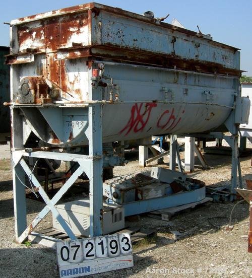 Used Carbon Steel Readco Double Spiral Ribbon Blender, 144 Cubic Feet Working C