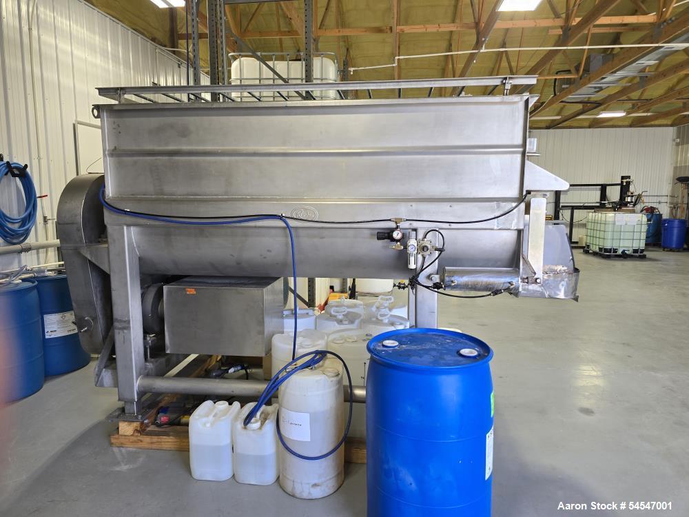 Used Rietz RS-28-K5408 Dual Shaft Double Ribbon Blender – 60 Cu. Ft. Working Capacity – 304 Stainless Steel
