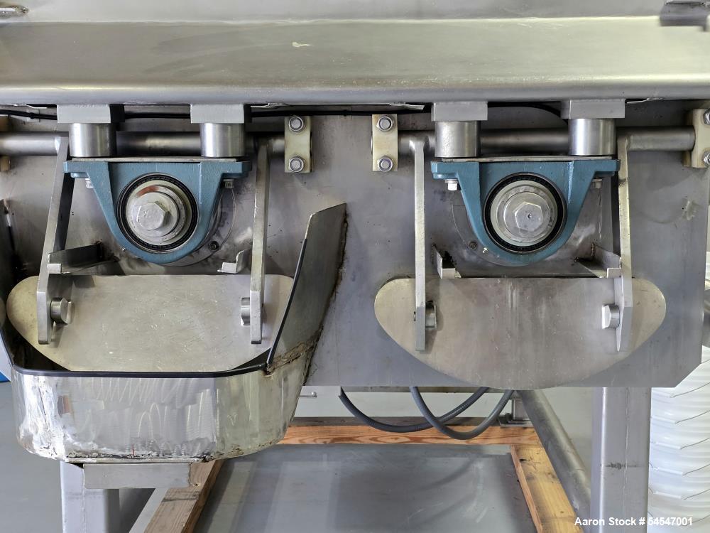 Used Rietz RS-28-K5408 Dual Shaft Double Ribbon Blender – 60 Cu. Ft. Working Capacity – 304 Stainless Steel