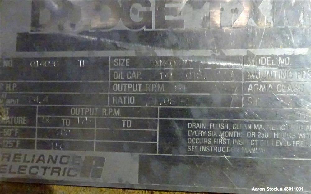 Used Rietz Twin Shaft Ribbon Mixer, Model RS.28.K5410