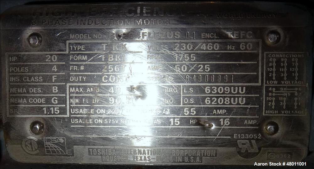 Used Rietz Twin Shaft Ribbon Mixer, Model RS.28.K5410