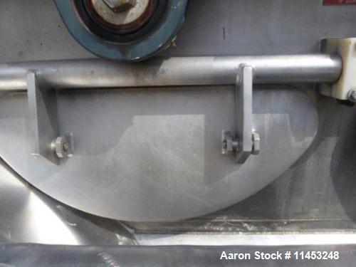 Used Stainless Steel Rietz Twin Shaft Ribbon Blender, Model RS40-K-3410, 250 cubic feet