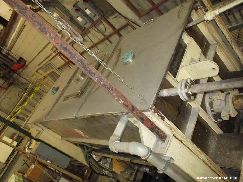 Used- 80 Cubic Foot Ross Stainless Steel Ribbon Blender