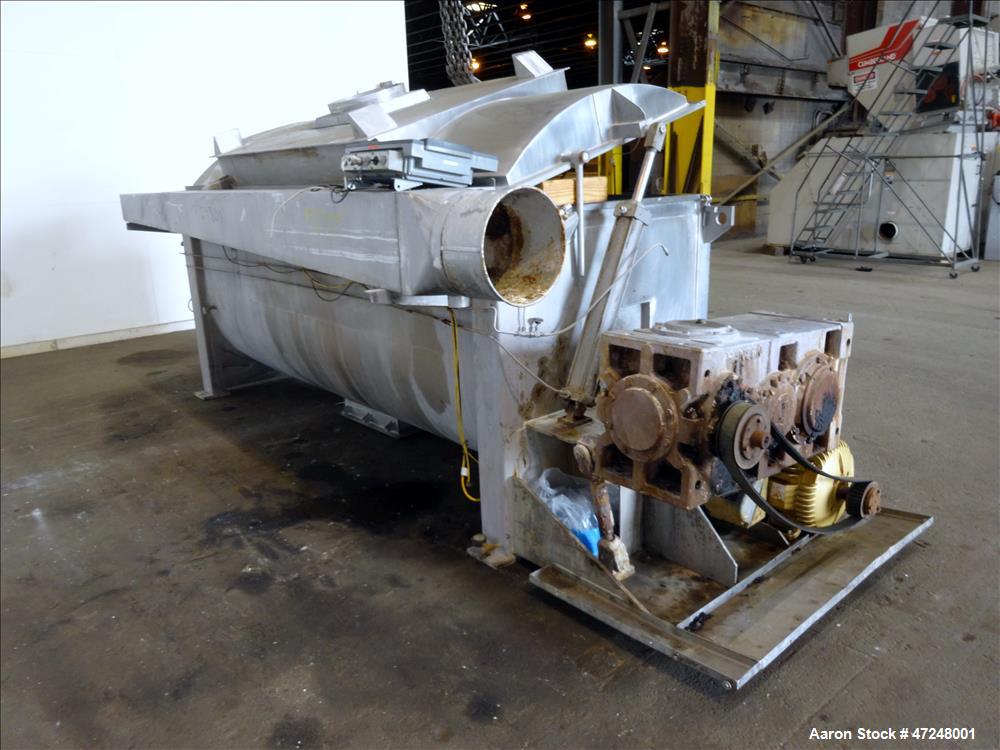 Used Ross Ribbon Blender, Approximate 100 Cubic Feet, 304 Stainless Steel.