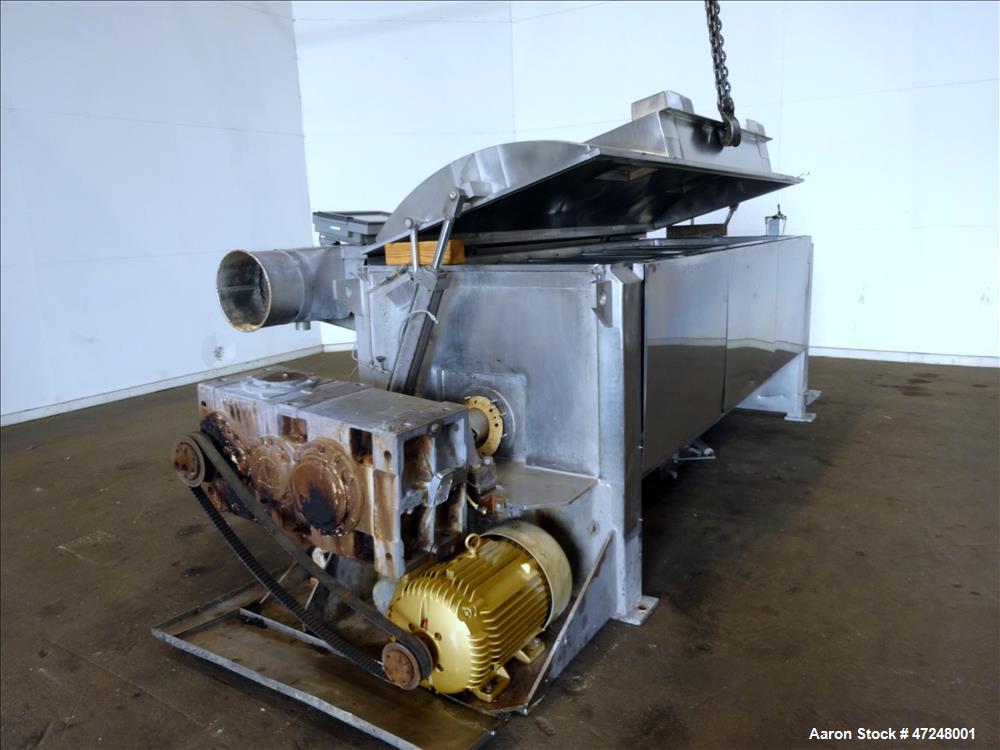 Used Ross Ribbon Blender, Approximate 100 Cubic Feet, 304 Stainless Steel.
