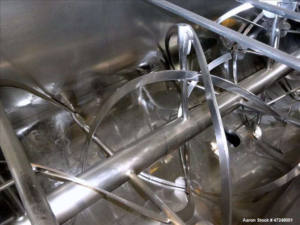 Used Ross Ribbon Blender, Approximate 100 Cubic Feet, 304 Stainless Steel.
