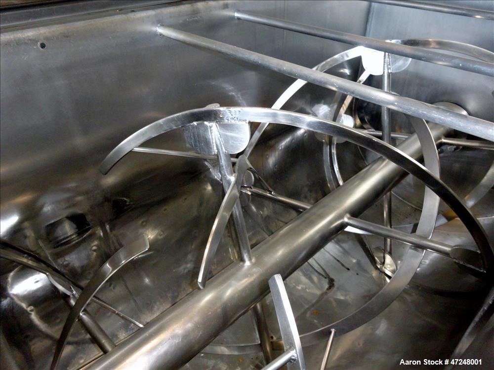 Used Ross Ribbon Blender, Approximate 100 Cubic Feet, 304 Stainless Steel.