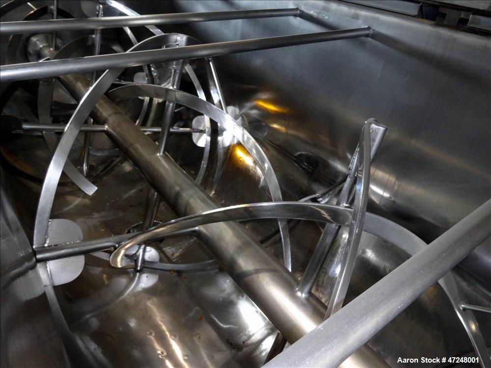 Used Ross Ribbon Blender, Approximate 100 Cubic Feet, 304 Stainless Steel.