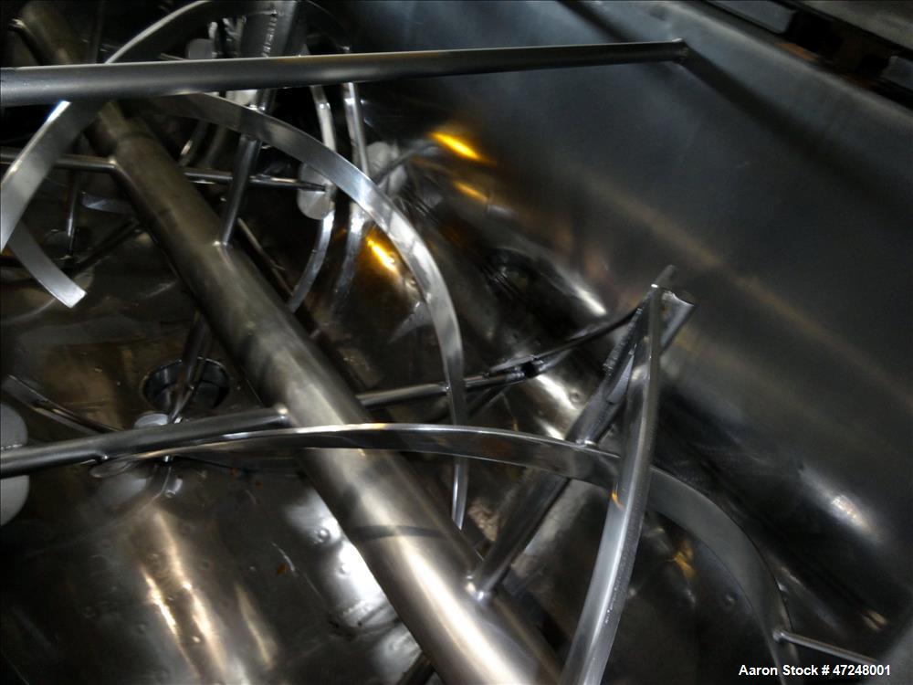 Used Ross Ribbon Blender, Approximate 100 Cubic Feet, 304 Stainless Steel.