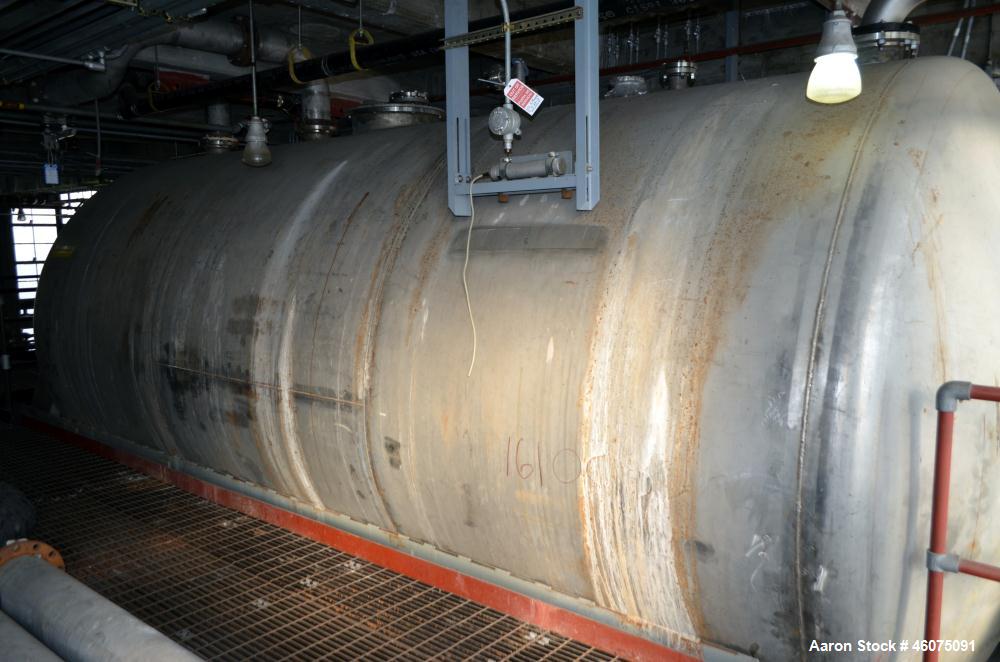 Used S. Howes Ribbon Blender, Approximate 1700 Total Cubic Feet, Stainless Steel. Enclosed horizontal tank approximate 120" diameter x 240" straight side, dished ends, internal rated 15 psi at 100 de...