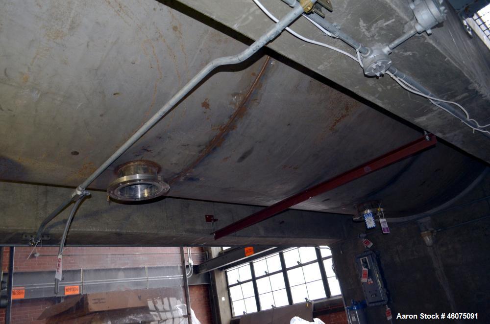 Used S. Howes Ribbon Blender, Approximate 1700 Total Cubic Feet, Stainless Steel. Enclosed horizontal tank approximate 120" diameter x 240" straight side, dished ends, internal rated 15 psi at 100 de...