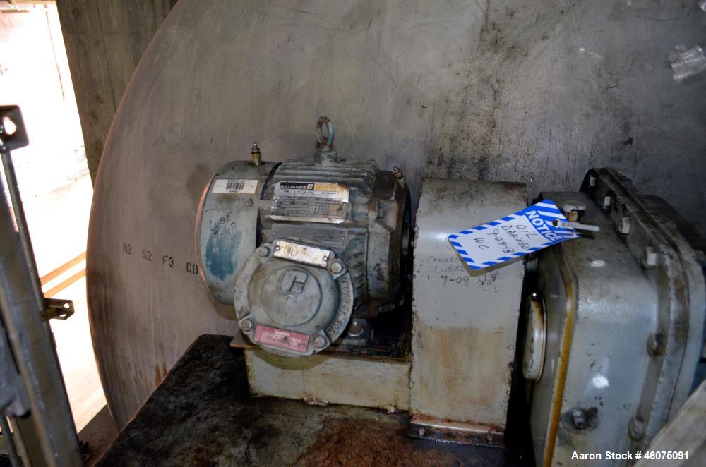 Used S. Howes Ribbon Blender, Approximate 1700 Total Cubic Feet, Stainless Steel. Enclosed horizontal tank approximate 120" diameter x 240" straight side, dished ends, internal rated 15 psi at 100 de...
