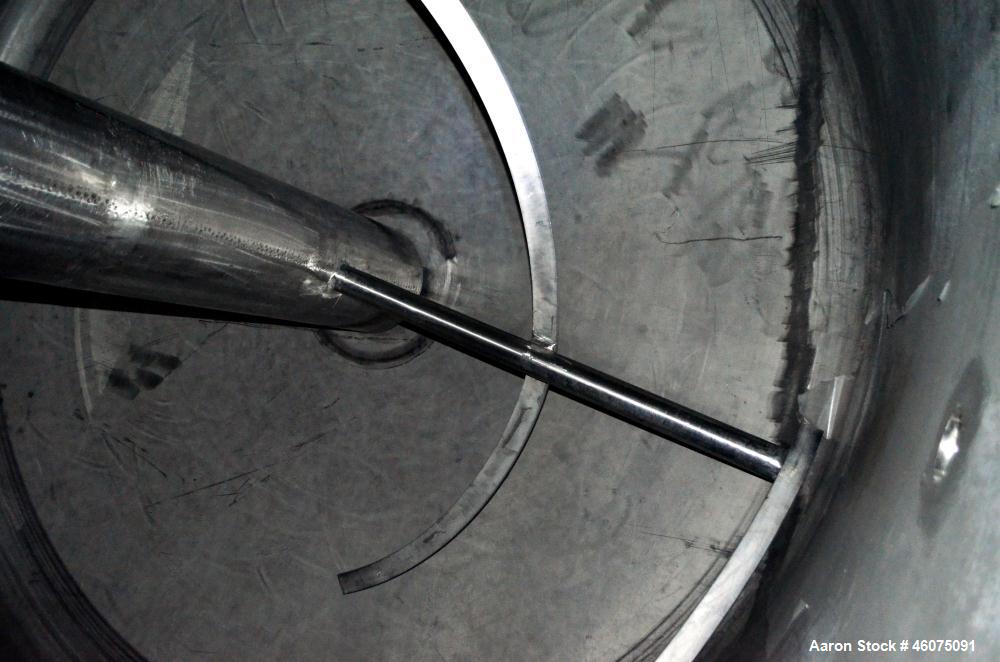 Used S. Howes Ribbon Blender, Approximate 1700 Total Cubic Feet, Stainless Steel. Enclosed horizontal tank approximate 120" diameter x 240" straight side, dished ends, internal rated 15 psi at 100 de...
