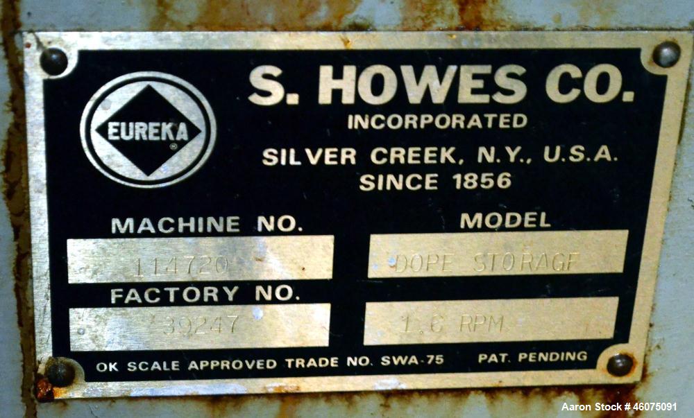 Used- S. Howes Ribbon Blender, Approximate 1700 Total Cubic Feet, Stainless Steel. Enclosed horizontal tank approximate 120"...