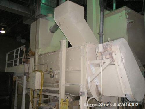 Used Scott Ribbon Blender, model HM4810. 126 cubic feet capacity, 15 hp motor, manufactured 1984.