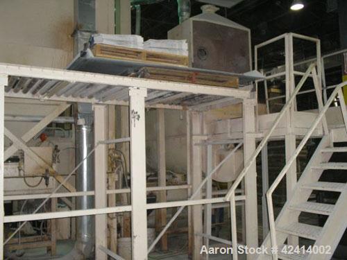 Used Scott Ribbon Blender, model HM4810. 126 cubic feet capacity, 15 hp motor, manufactured 1984.