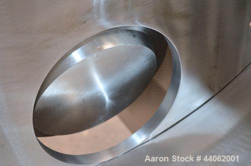 Used Scott Equipment Paddle/Ribbon Blender, Model SPRM304SS, 20 Cubic Feet Working Capacity, 304 Stainless Steel. Non-jacketed trough 31” wide x 48” long x approximately 36” deep. 4” Diameter shaft, ...