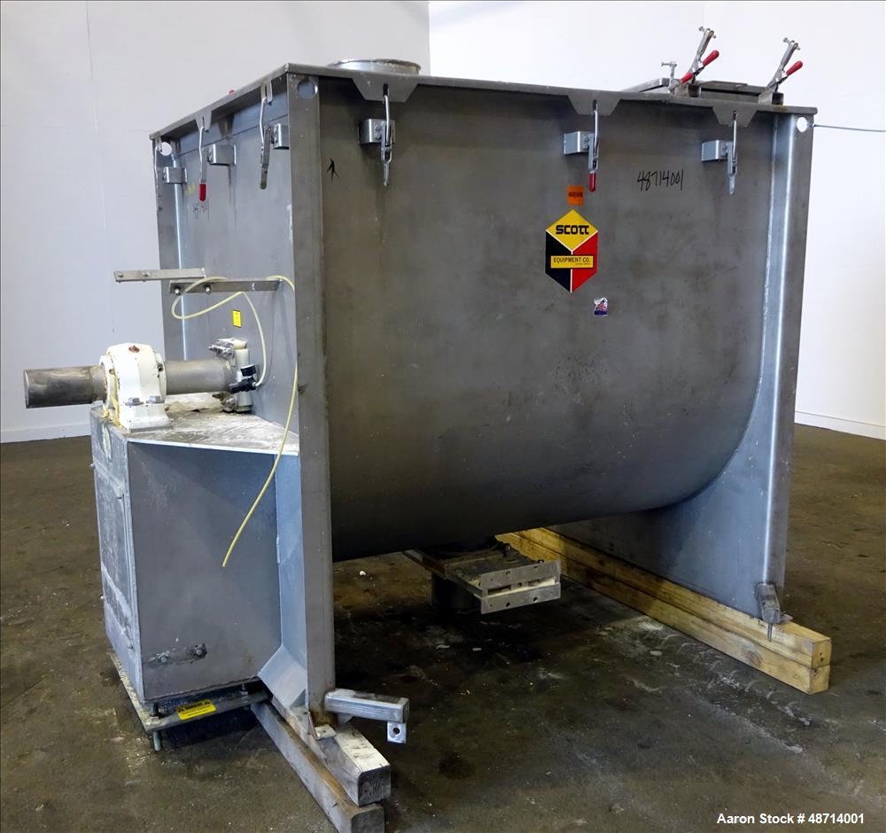 Used Scott Double Spiral Ribbon Blender, Model GHRM4485SS, Approximate 70 Cubic