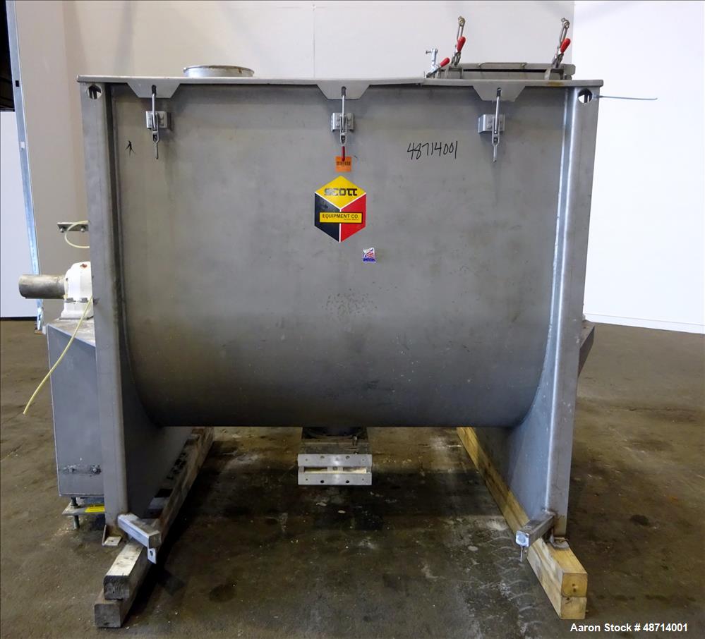 Used Scott Double Spiral Ribbon Blender, Model GHRM4485SS, Approximate 70 Cubic