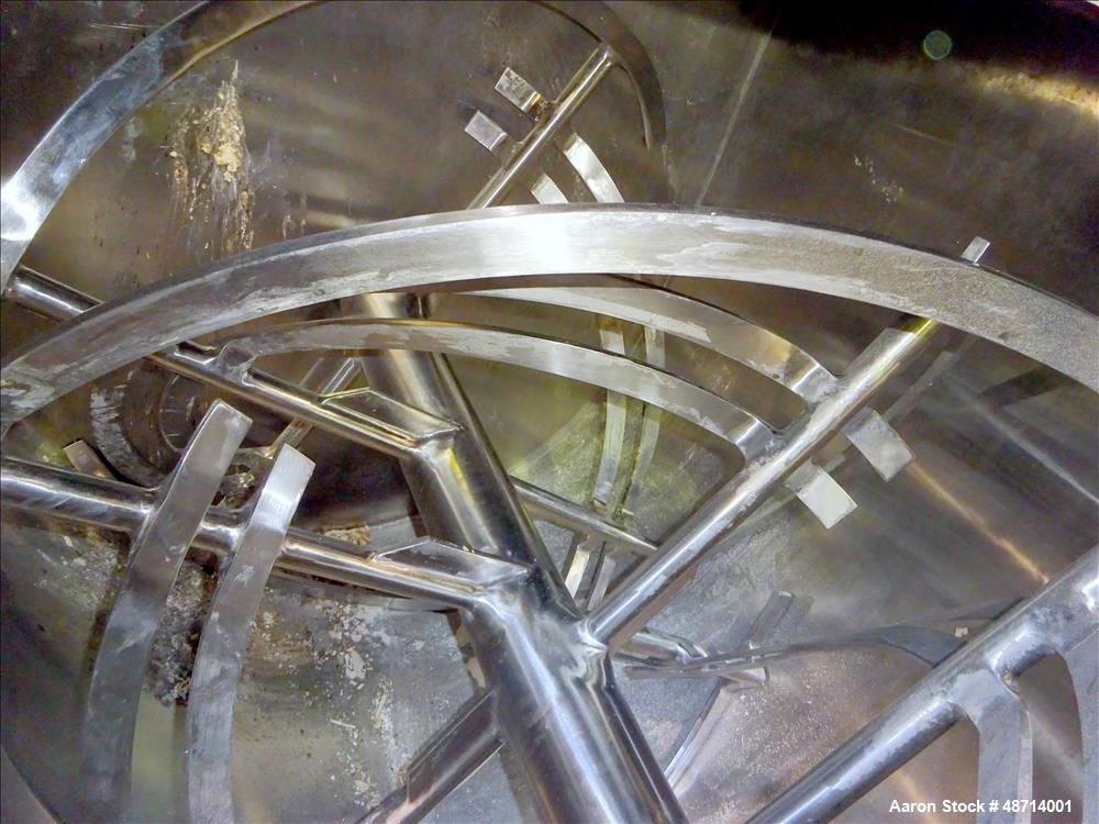 Used Scott Double Spiral Ribbon Blender, Model GHRM4485SS, Approximate 70 Cubic