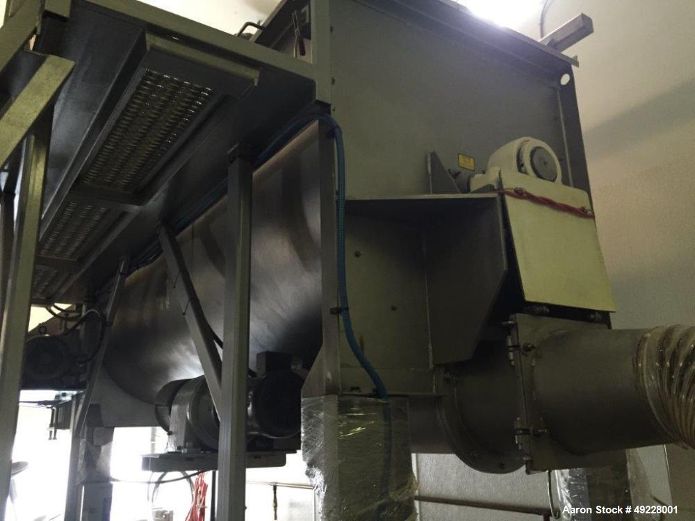 Used- Scott Ribbon Blender, 85 Cubic Foot Working Capacity.