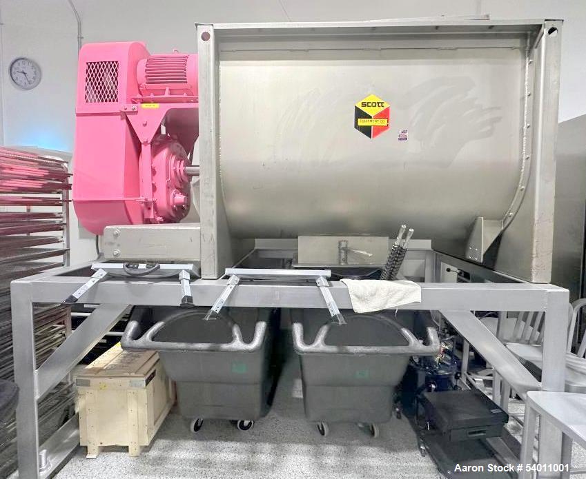Industrial Double Spiral Ribbon Blender – Used Scott Model SDRM365SS