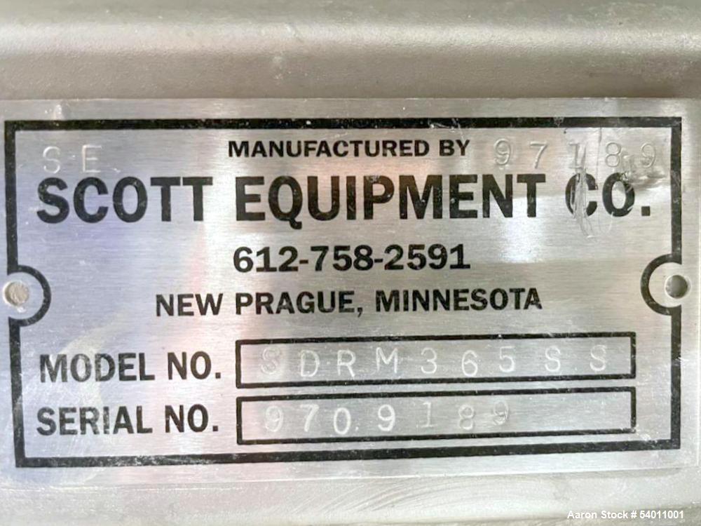 Industrial Double Spiral Ribbon Blender – Used Scott Model SDRM365SS
