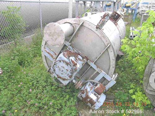 USED: 100 cubic foot Sprout Bauer blender - dryer, stainless steel construction. Approximately 48" diameter x 90" straight s...