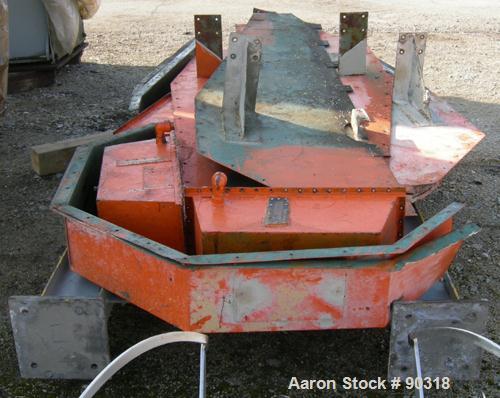 Used Sprout Waldron Double Spiral Ribbon Blender, Model B-340, 340 cubic foot working capacity, 316 stainless steel.  Jacketed trough 132" long x 76" wide x approximately 84" deep.  10" diameter shaf...