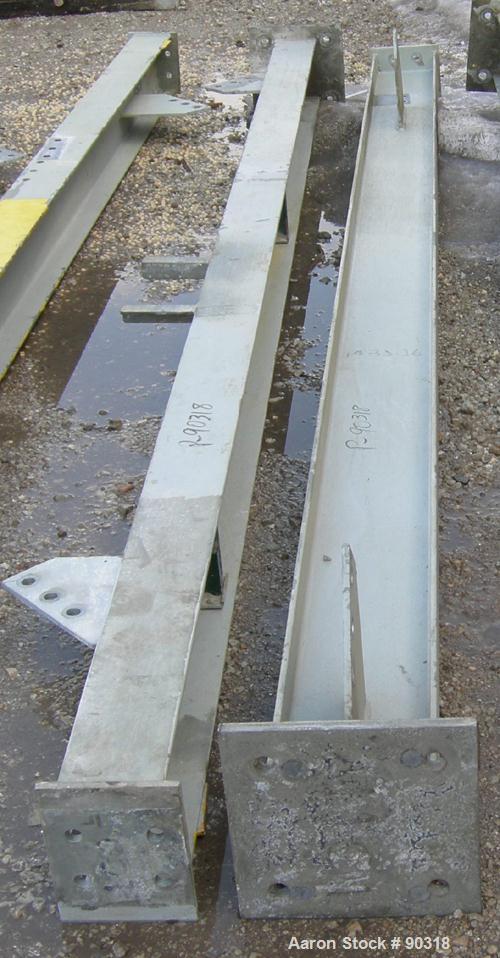 Used Sprout Waldron Double Spiral Ribbon Blender, Model B-340, 340 cubic foot working capacity, 316 stainless steel.  Jacketed trough 132" long x 76" wide x approximately 84" deep.  10" diameter shaf...