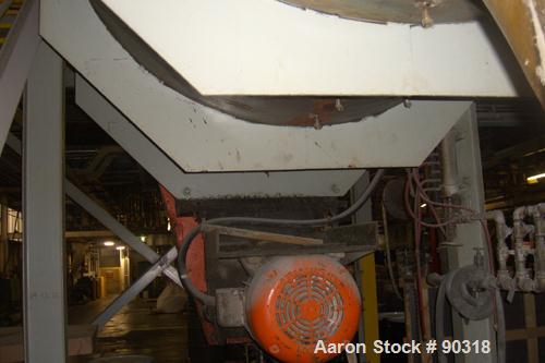 Used Sprout Waldron Double Spiral Ribbon Blender, Model B-340, 340 cubic foot working capacity, 316 stainless steel.  Jacketed trough 132" long x 76" wide x approximately 84" deep.  10" diameter shaf...