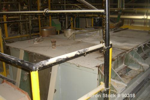 Used Sprout Waldron Double Spiral Ribbon Blender, Model B-340, 340 cubic foot working capacity, 316 stainless steel.  Jacketed trough 132" long x 76" wide x approximately 84" deep.  10" diameter shaf...