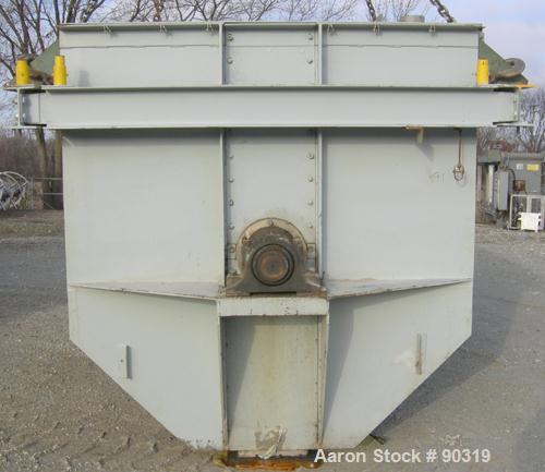 Used Sprout Waldron Double Spiral Ribbon Blender, Model B-340, 340 Cubic Foot Working Capacity, 316 Stainless Steel. Non -jacketed trough 132" long x 76" wide x approximately 84" deep. 10" diameter s...